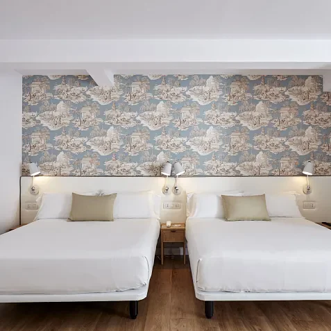 Habitación Familiar Confort vista jardín